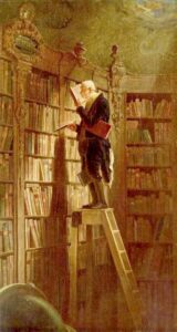 The Bookworm by Carl Spitzweg, hand-painted oil painting reproduction