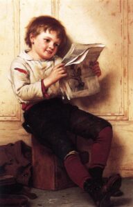 The Bootblack by John G Brown, hand-painted oil painting reproduction