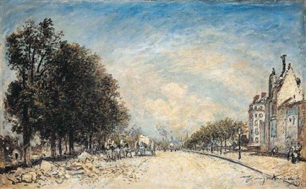 The Boulevard De Port-Royal by Johan Jongkind, hand-painted oil painting reproduction