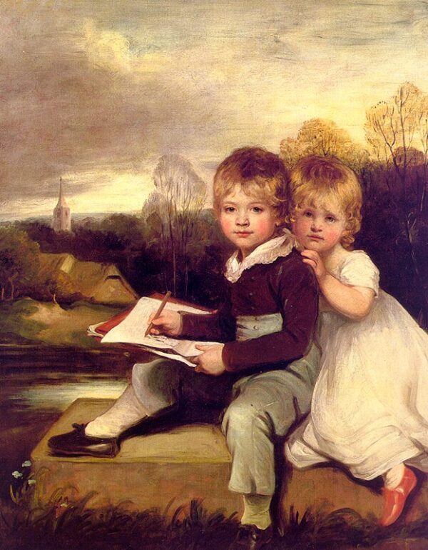 The Bowden Children by John Hoppner, hand-painted oil painting reproduction