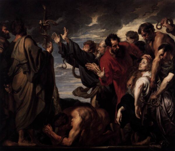 The Brazen Serpent by Sir Anthony van Dyck, hand-painted oil painting reproduction