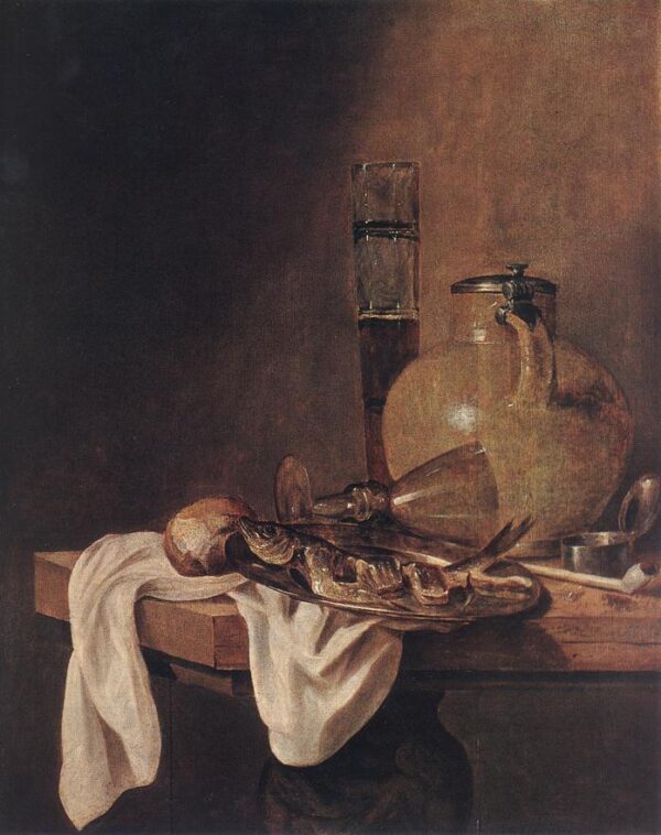 The Breakfast by Abraham van Beyeren, hand-painted oil painting reproduction