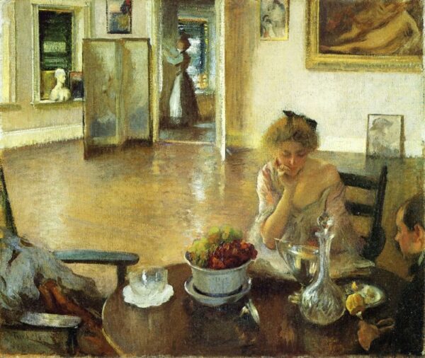 The Breakfast Room by Edmund Tarbell, hand-painted oil painting reproduction