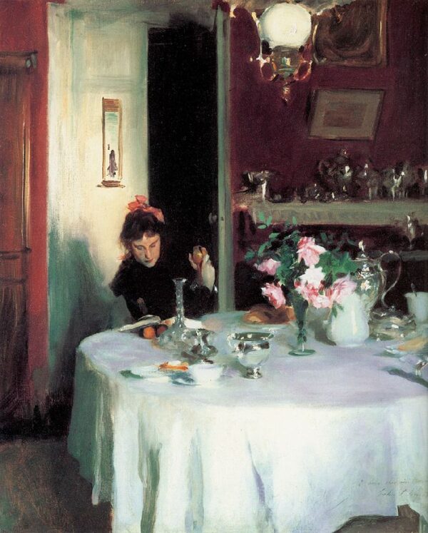 The Breakfast Table by John Singer Sargent, hand-painted oil painting reproduction