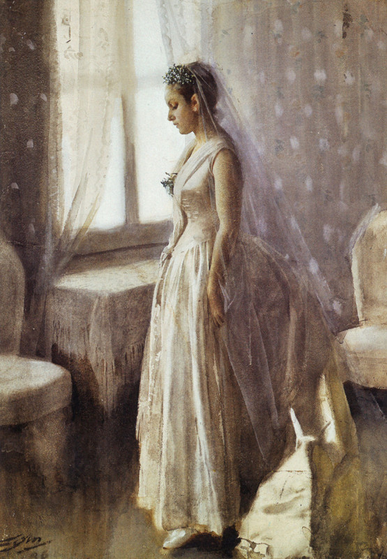 The Bride by Anders Zorn, hand-painted oil reproduction