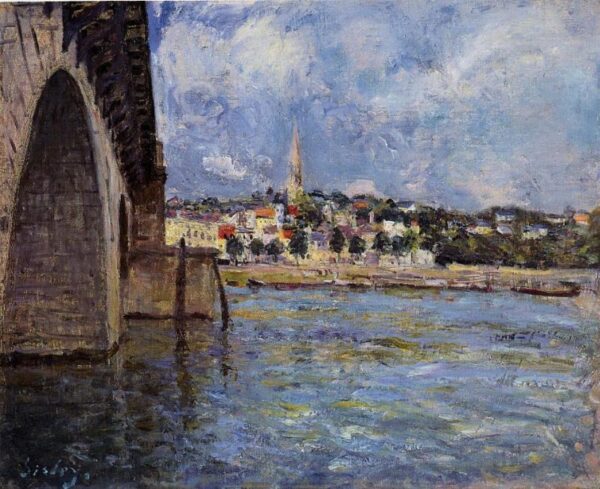 The Bridge at Saint-Cloud by Alfred Sisley, hand-painted oil painting reproduction