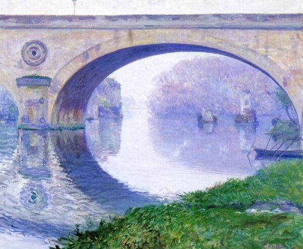 The Bridge at Vernon by Guy Rose, hand-painted oil painting reproduction