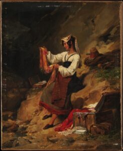 The Brigand’s Wife by Léon Cogniet, hand-painted oil painting reproduction