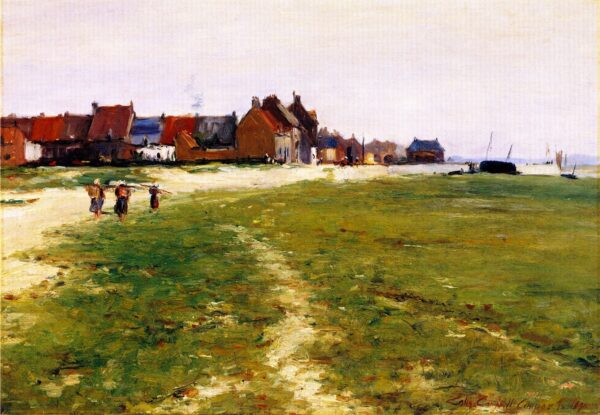 The Brittany Coastline by Colin Campbell Cooper, hand-painted oil reproduction