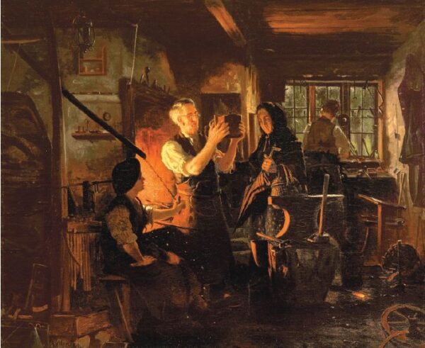 The Broken Coffee Grinder by Anders Montan, hand-painted oil painting reproduction