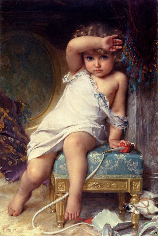 The Broken Vase by Émile Munier, hand-painted oil painting reproduction