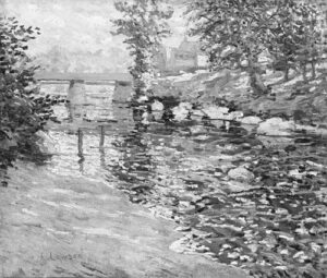 The Bronx River by Ernest Lawson, hand-painted oil painting reproduction