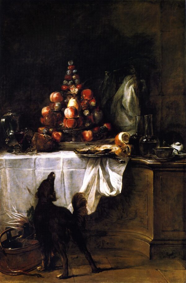 The Buffet by Jean-Baptiste-Siméon Chardin, hand-painted oil painting reproduction