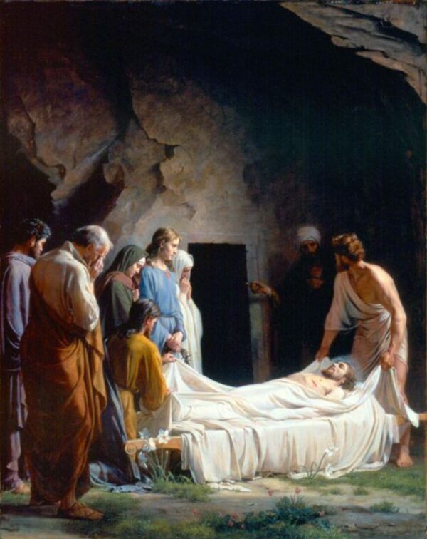 The Burial of Christ by Carl Heinrich Bloch, hand-painted oil painting reproduction
