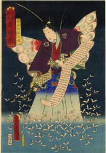 The Butterflies by Utagawa Kunisada, hand-painted oil painting reproduction