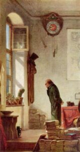 The Cactus Lover by Carl Spitzweg, hand-painted oil painting reproduction