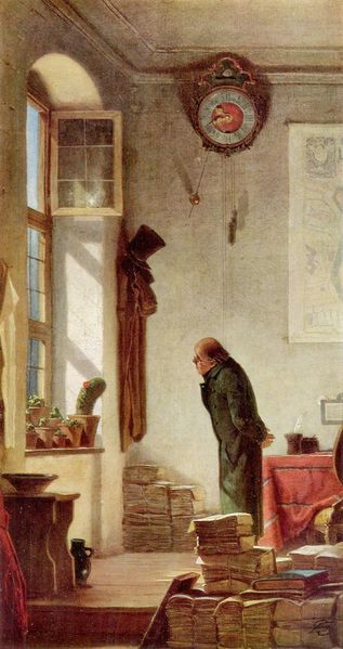 The Cactus Lover by Carl Spitzweg, hand-painted oil reproduction