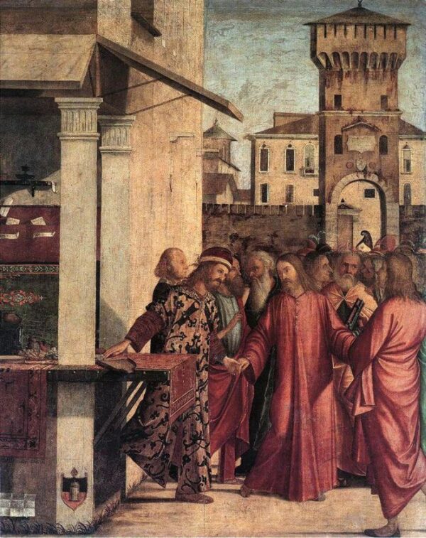 The Calling of Matthew by Vittore Carpaccio, hand-painted oil painting reproduction