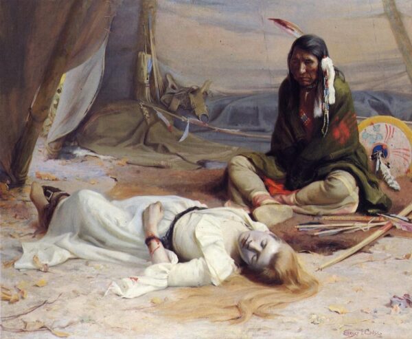 The Captive by E Irving Couse, hand-painted oil painting reproduction