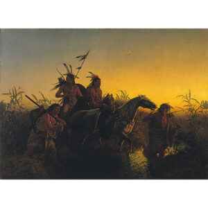 The Captive Charger by Charles Wimar, hand-painted oil painting reproduction