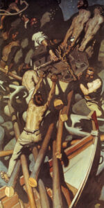 The Capture of the Sampo by Akseli Gallen-Kallela, hand-painted oil painting reproduction