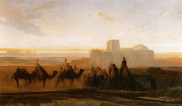 The Caravan by Alexandre-Gabriel Decamps, hand-painted oil reproduction