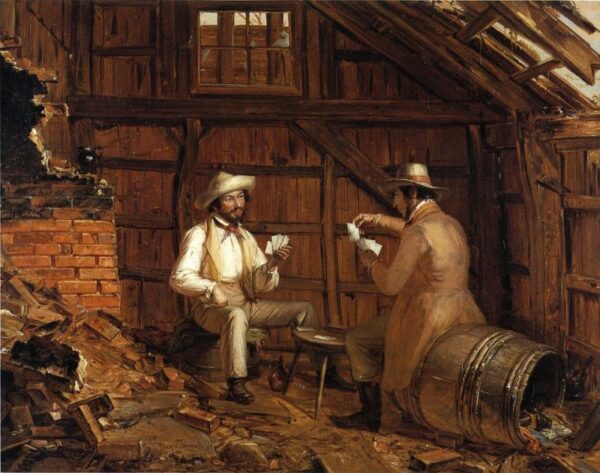 The Card Players by William Sidney Mount, hand-painted oil painting reproduction