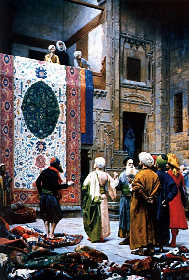 The Carpet Merchant by Jean-Léon Gérôme, hand-painted oil reproduction