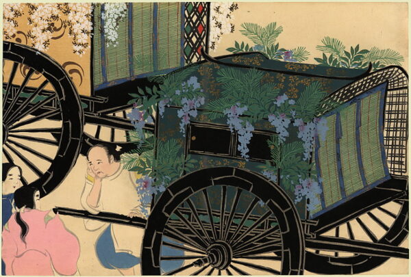 The Carriages by Kamisaka Sekka, hand-painted oil painting reproduction