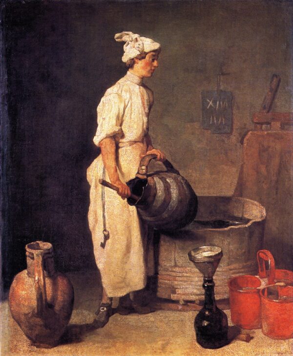 The Cellar Boy by Jean-Baptiste-Siméon Chardin, hand-painted oil painting reproduction