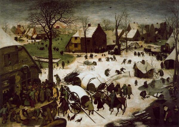 The Census at Bethlehem by Pieter Brueghel the Elder, hand-painted oil painting reproduction