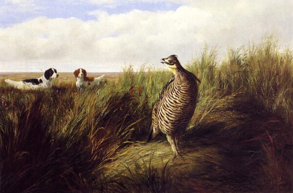 The Challenge by Arthur Fitzwilliam Tait, hand-painted oil painting reproduction