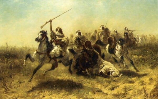The Charge by Adolf Schreyer, hand-painted oil painting reproduction