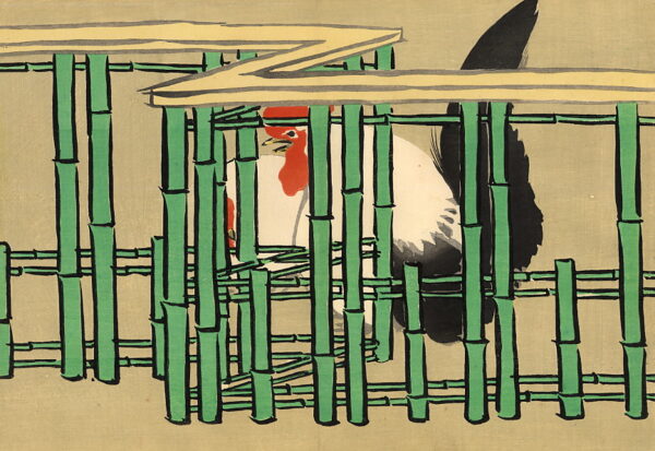The Chicken Coop by Kamisaka Sekka, hand-painted oil painting reproduction