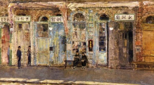 The Chinese Merchants by Frederick Childe Hassam, hand-painted oil painting reproduction