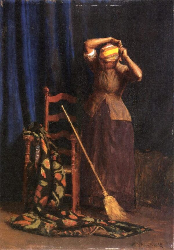 The Chore by Thomas Pollock Anshutz, hand-painted oil painting reproduction