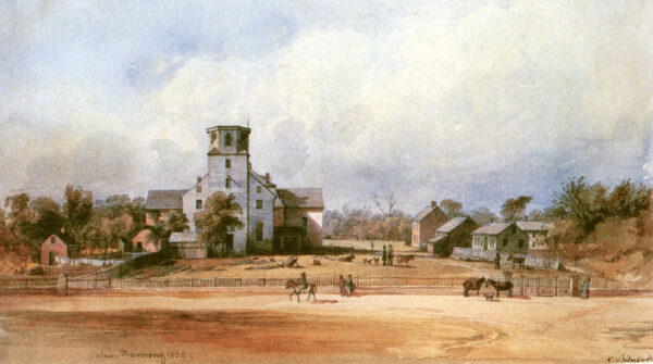 The Church of New Harmony by Karl Bodmer, hand-painted oil painting reproduction