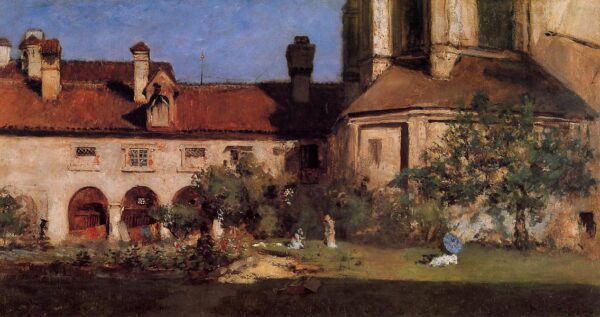The Cloisters by William Merritt Chase, hand-painted oil reproduction