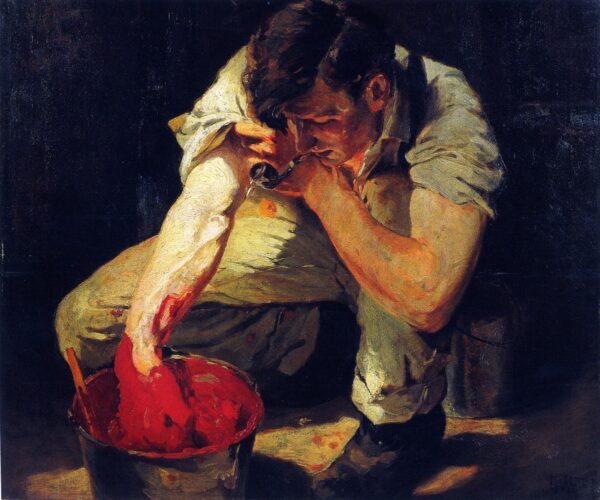 The Color Mixer by Mathias J Alten, hand-painted oil painting reproduction