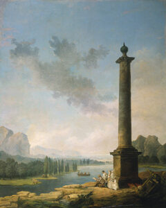 The Column by Hubert Robert, hand-painted oil painting reproduction