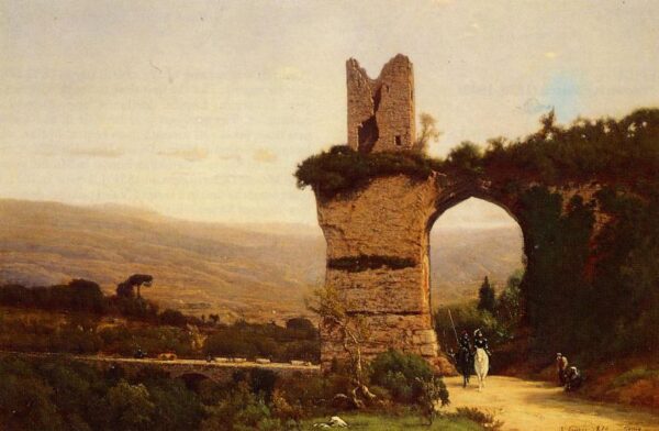 The Commencement of the Galleria by George Inness, hand-painted oil painting reproduction