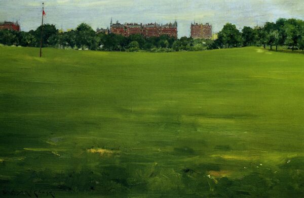 The Common, Central Park by William Merritt Chase, hand-painted oil painting reproduction
