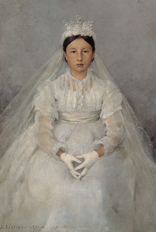 The Communicant by Jules Bastien-Lepage, hand-painted oil painting reproduction