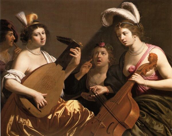 The Concert by Jan van Bijlert, hand-painted oil painting reproduction