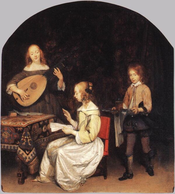 The Concert b by Gerard ter Borch, hand-painted oil painting reproduction