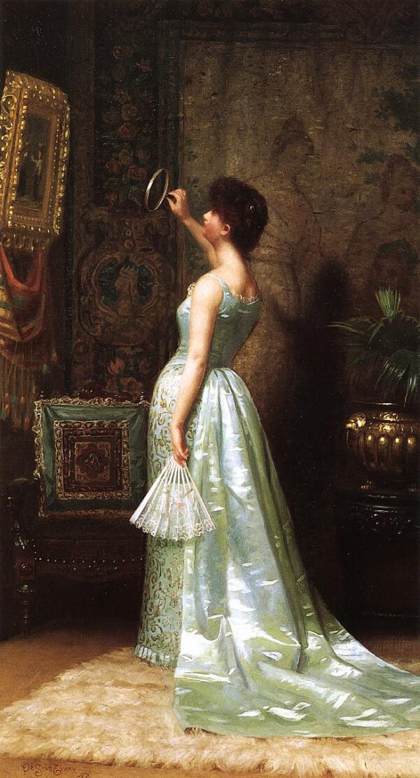The Connoisseur by De Scott Evans, hand-painted oil painting reproduction