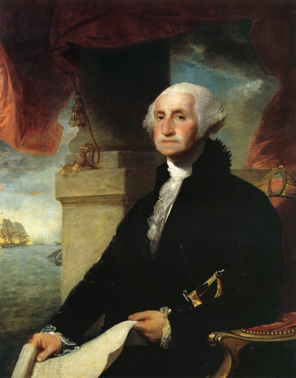 George Washington (The Constable-Hamilton Portrait) by Gilbert Stuart, hand-painted oil painting reproduction