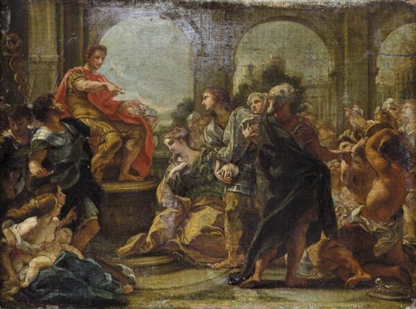 The Continence of Scipio by Baciccio, hand-painted oil painting reproduction