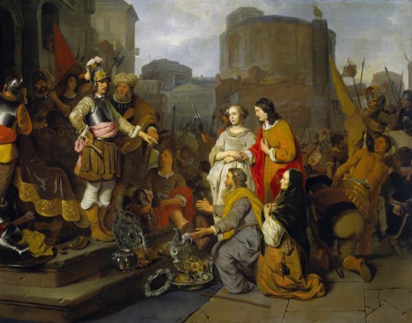 The Continence of Scipio by Gerbrand van den Eeckhout, hand-painted oil painting reproduction