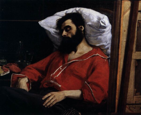 The Convalescent or The Casualty by Carolus-Duran, hand-painted oil painting reproduction